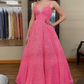 Robe de bal longue coupe empire à sequins couleur champagne nv208