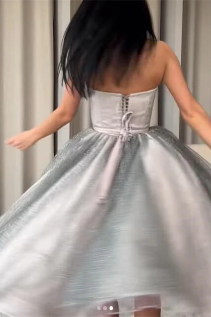 Funkelndes ärmelloses A-Linien-Ballkleid mit Pailletten nv317