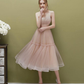 Süßes grünes kurzes Ballkleid aus Tüll, schlichtes Homecoming-Kleid aus Tüll, formelle Kleider nv541