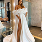 Prom Party Dresses High Split Robe De Soiree Royal Blue Evening Gowns nv493