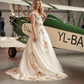 Prinzessin Ballkleid V-Ausschnitt Tüll Weiß Brautkleider Schickes Ballkleid nv532