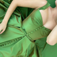 A-Linie/Princess-Linie Sweep/Pinsel Schleppe Träger Ärmellos Satin Rüschen Kleider nv542