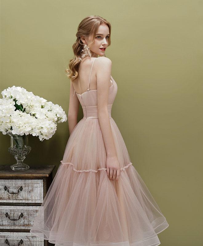 Süßes grünes kurzes Ballkleid aus Tüll, schlichtes Homecoming-Kleid aus Tüll, formelle Kleider nv541