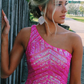 Dunkelrotes One-Shoulder-Meerjungfrau-Ballkleid mit Pailletten nv223