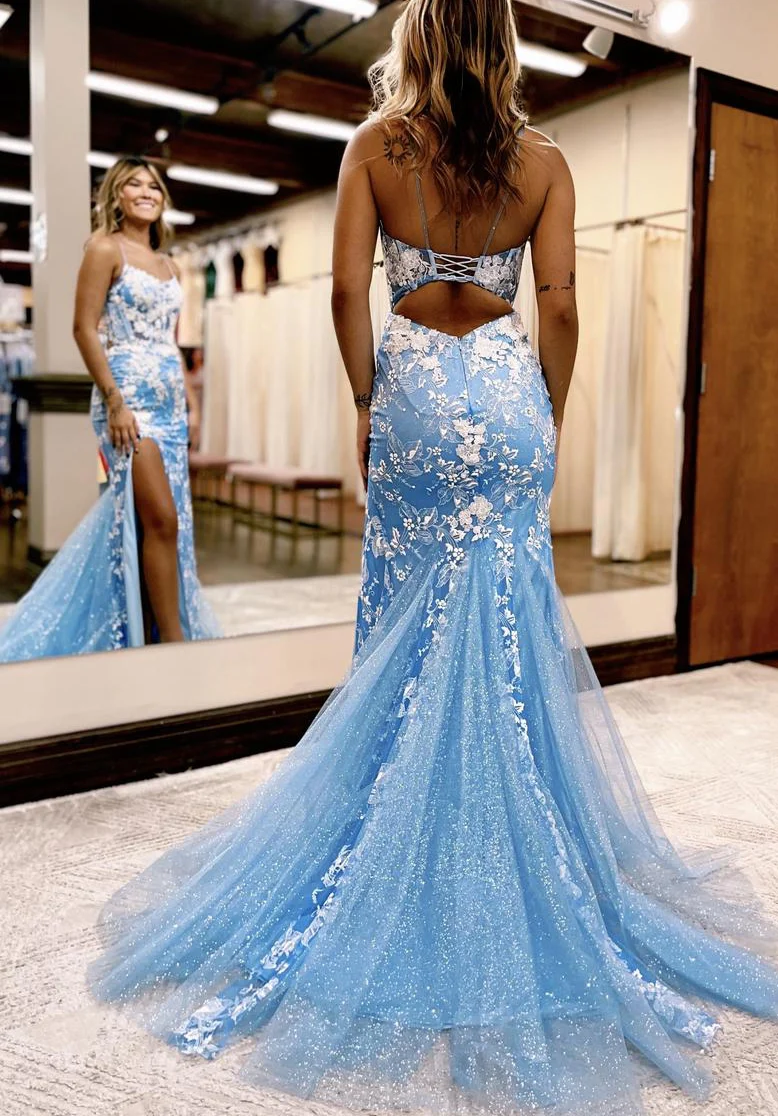 Light purple Sexy Prom Dresses Long, Formal Dress, Graduation School Party Gown nv1015
