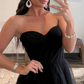 Black Sweetheart Tulle Long Prom Dresses nv1018