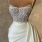 Elfenbeinfarbenes Kleid mit Perlen Ballkleider Abendkleider nv81